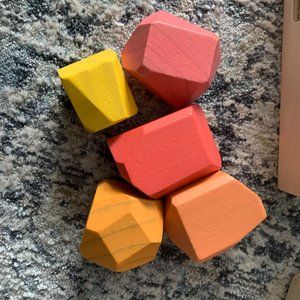 Lovevery | Solid Wood Stacking Boulders